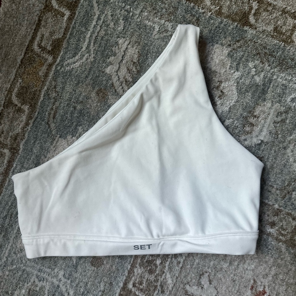 SET ACTIVE Luxform one shoulder sports bra